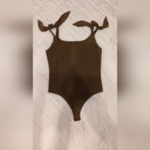 Express Tie Strap Square Neck Bodysuit w/Tags